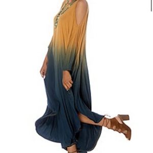 Convertible Ombré Maxi Dress